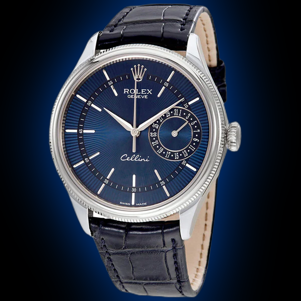 【希少】PROTOTYPE OPTION MCRSS Rolex Cellini 50519 Blue Dial, 18kt White Gold, 39.0 mm, Automatic テーブル・チェア・ハンモック